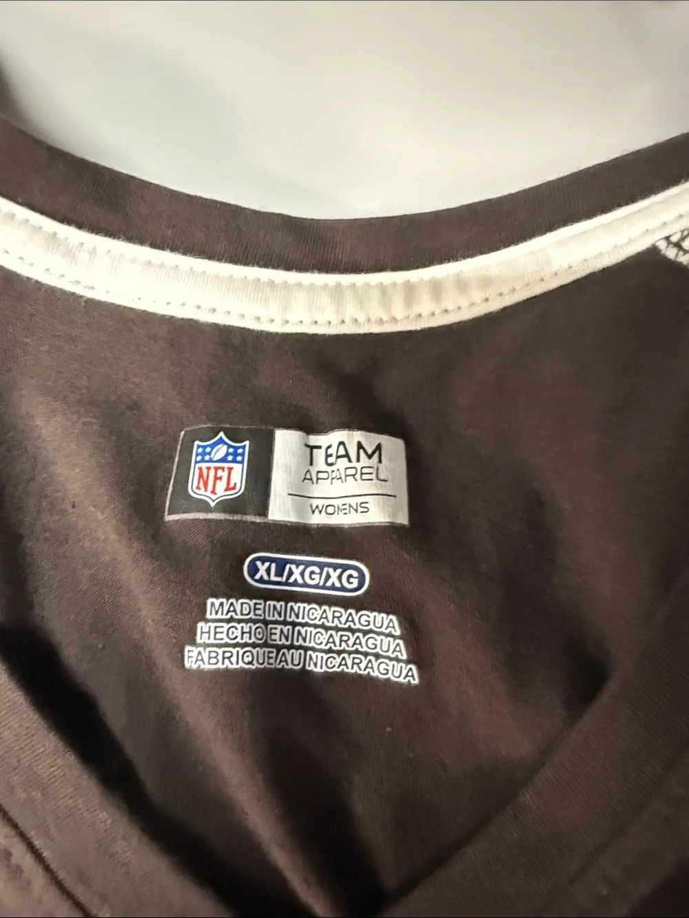NFL Brown and White Cleveland Browns Helmet Tee